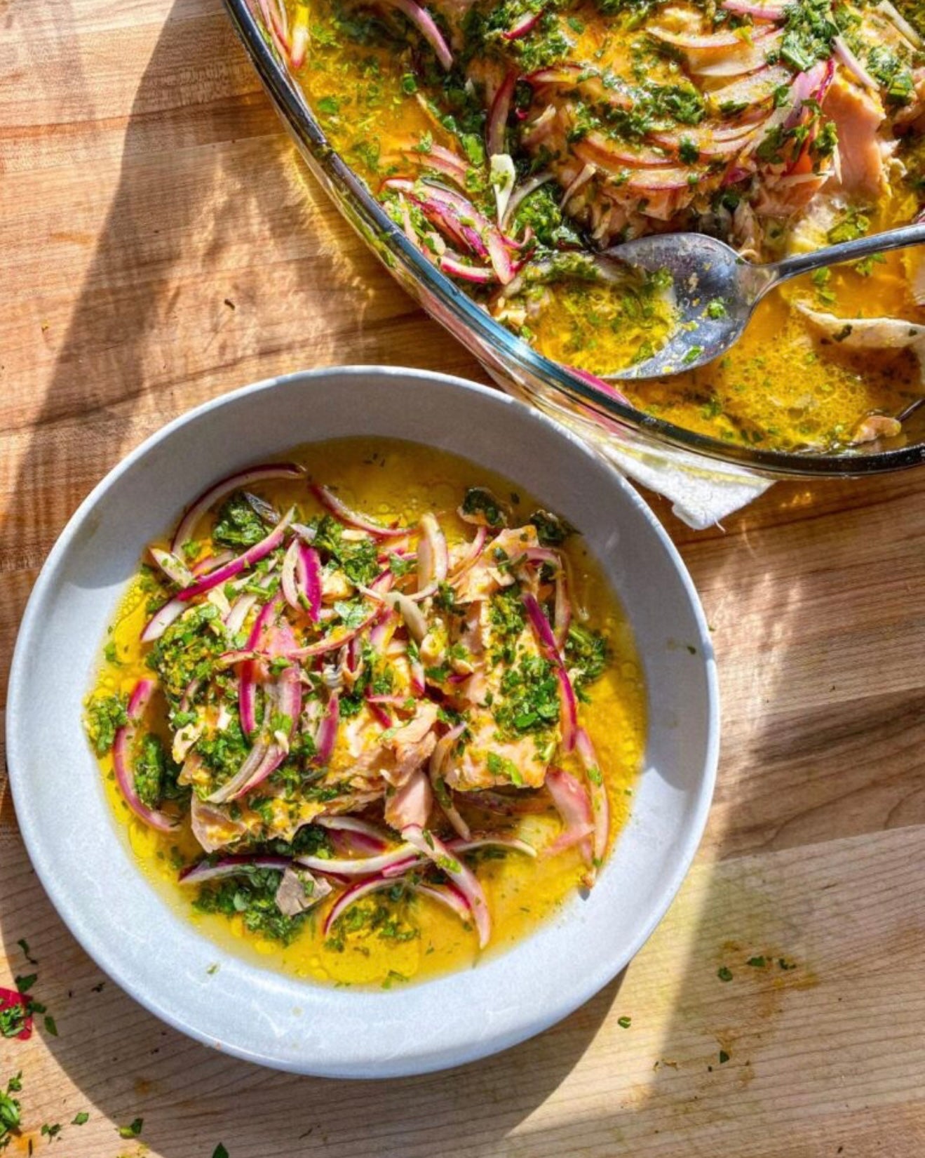 Salmon with Citrus Salsa Verde