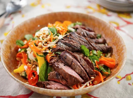 Ginger Garlic Steak & Noodle Salad
