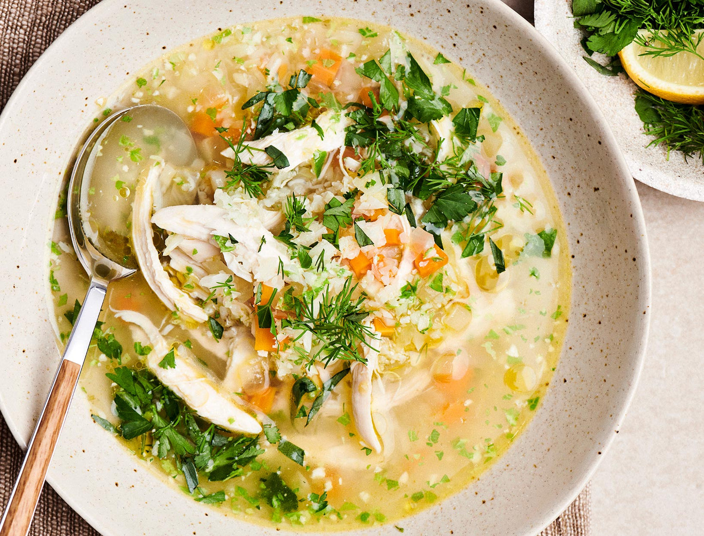 Chicken & Cauliflower Rice Soup-2 quarts
