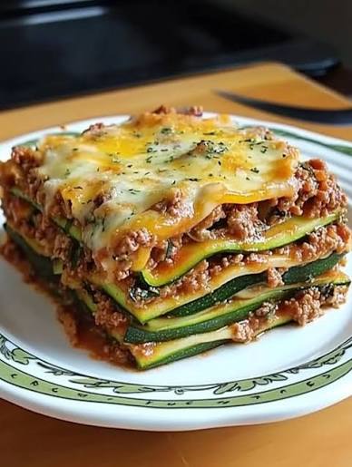 Turkey Zucchini Noodle Lasagna