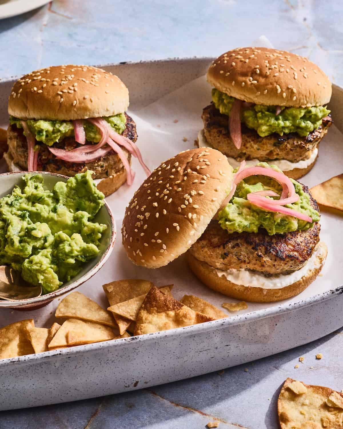 Cheddar Jalapeño Chicken Burgers